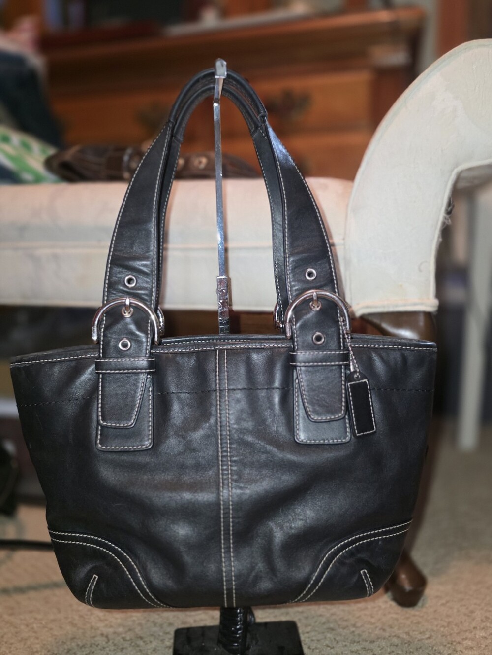 COACH BLACK Y2k SOHO TOTE LIKE NEW!